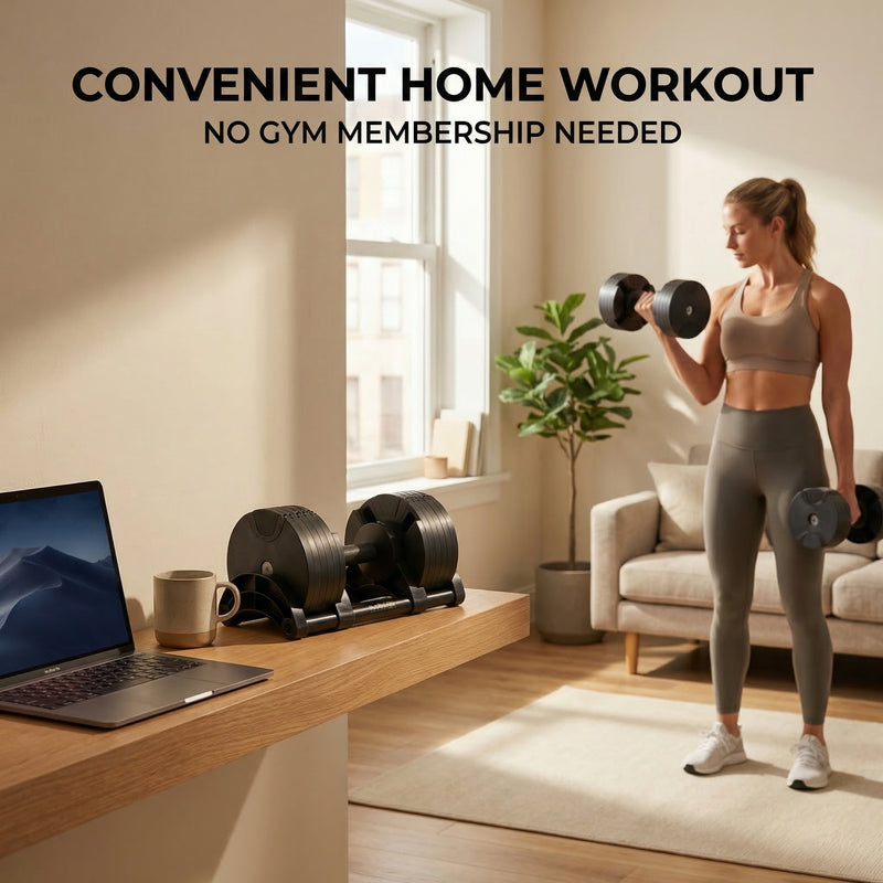 Elite Adjustable Dumbbell Set | All-in-One Strength Training System